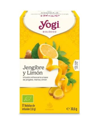 Yogi Tea Jengibre y limon 17 filtros BIO