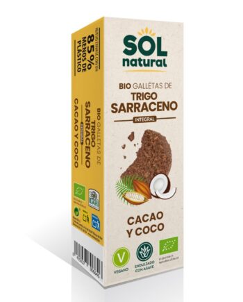 Galletas sarraceno coco cacao bio 175g Sol Natural
