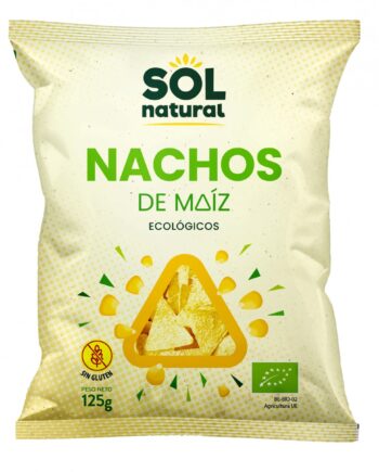 Nachos de maiz natural bio 125g Sol Natural