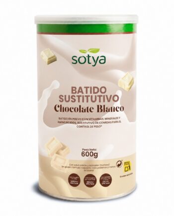 Batido sustitutivo saciante de chocolate blanco 600g Sotya