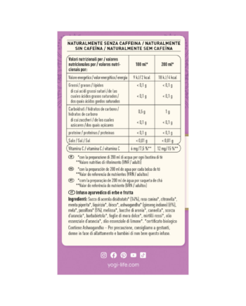 Yogi Tea Ashwagandha Equilibrio Bio 17 filtros BIO