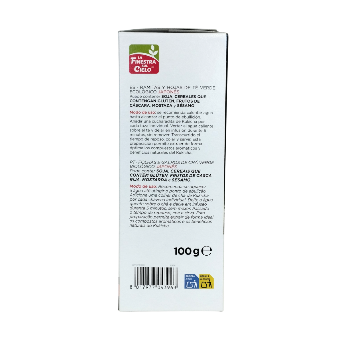 Te kukicha 100g Bio La Finestra