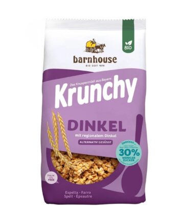 Muesli Krunchy Trigo Espelta 30% menos de azucar Bio 600g Barnhouse