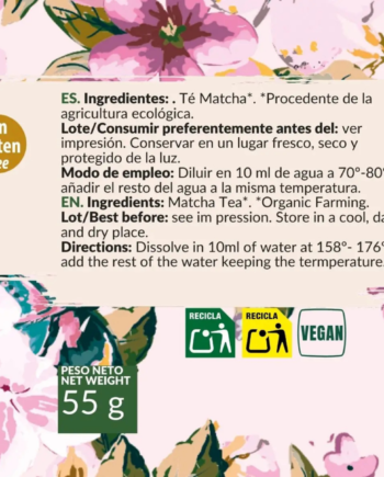 Te Matcha premium polvo bio 55g Artemis